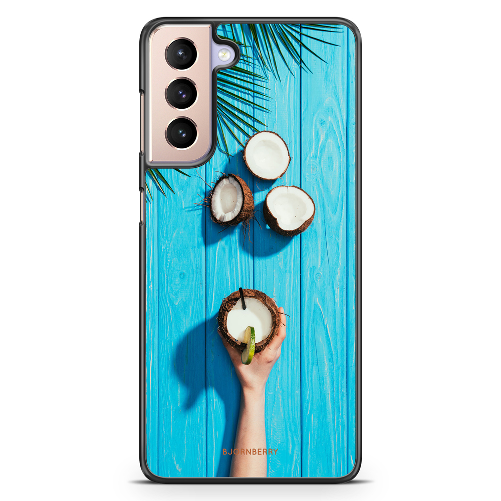Samsung Galaxy S21 Case - Coconut Drink