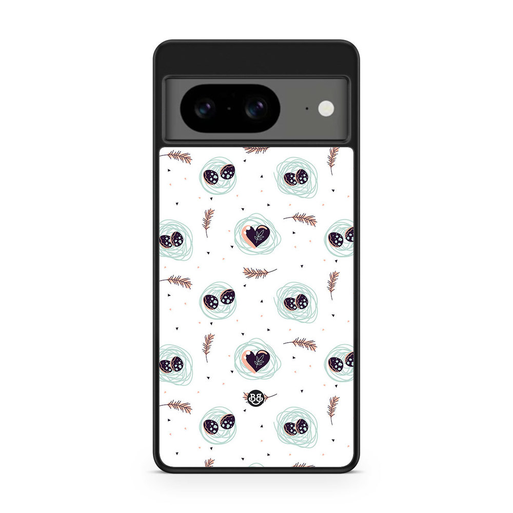 Google Pixel 8 Case - Eggs and Hearts