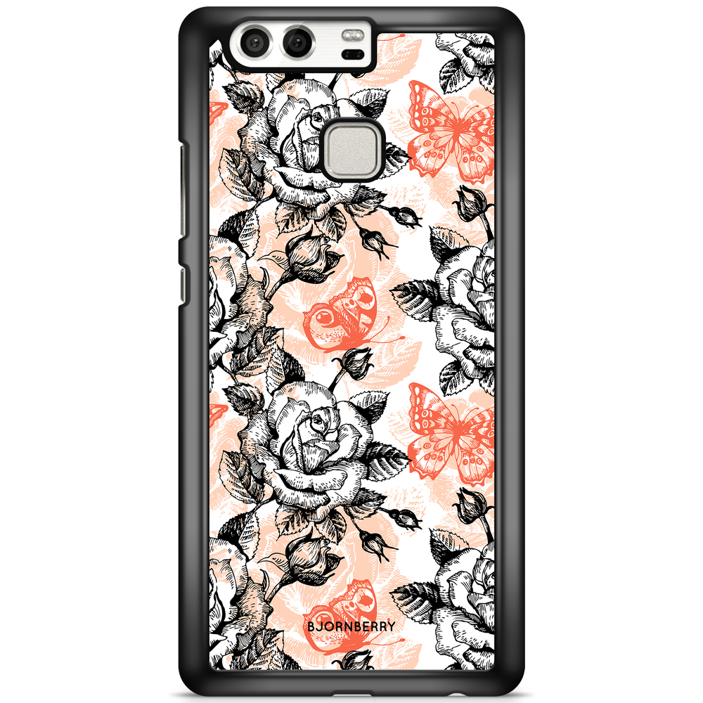 Huawei P9 Plus Case - Roses & Butterflies