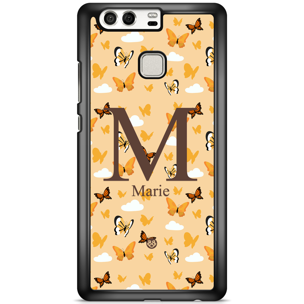 Huawei P9 Plus Case Custom - AWAKEN - Orange Butterfly