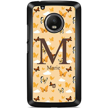 Moto G5 Plus Case Custom - AWAKEN - Orange Butterfly