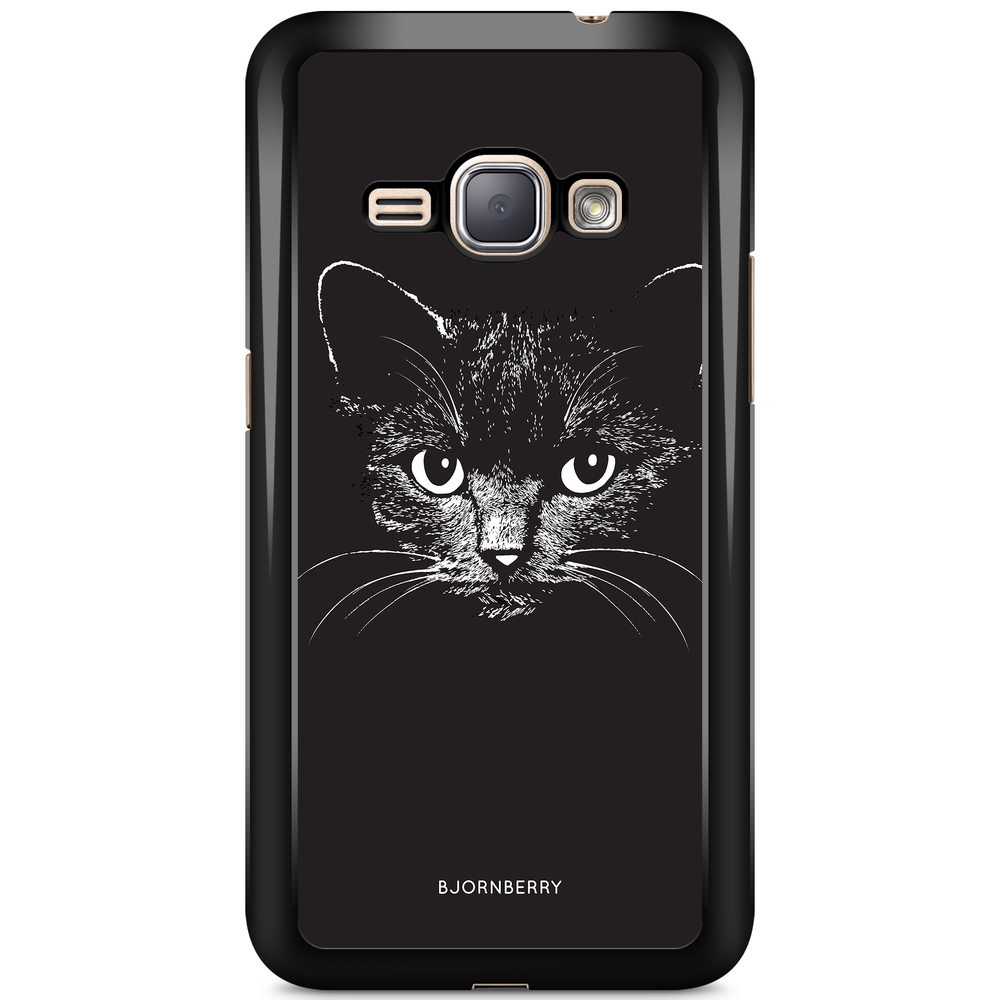 Samsung Galaxy J1 (2016) Case - Black/White Cat