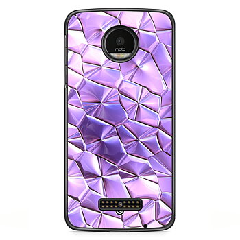 Motorola Moto Z Skal - Purple Crystal