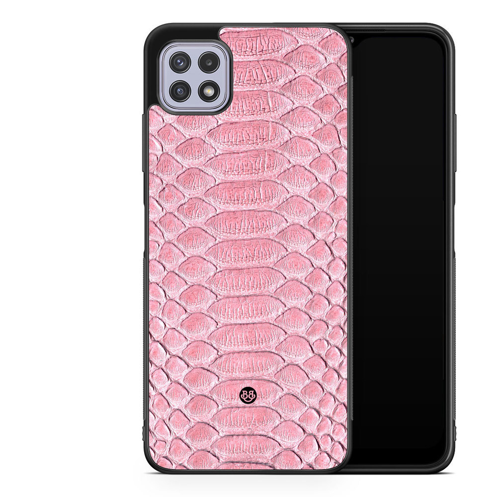 Samsung Galaxy A22 4G Case - Salmon Snake