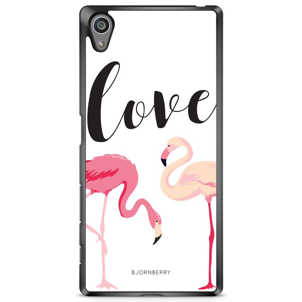 Sony Xperia Z5 Premium Case - Love Flamingo