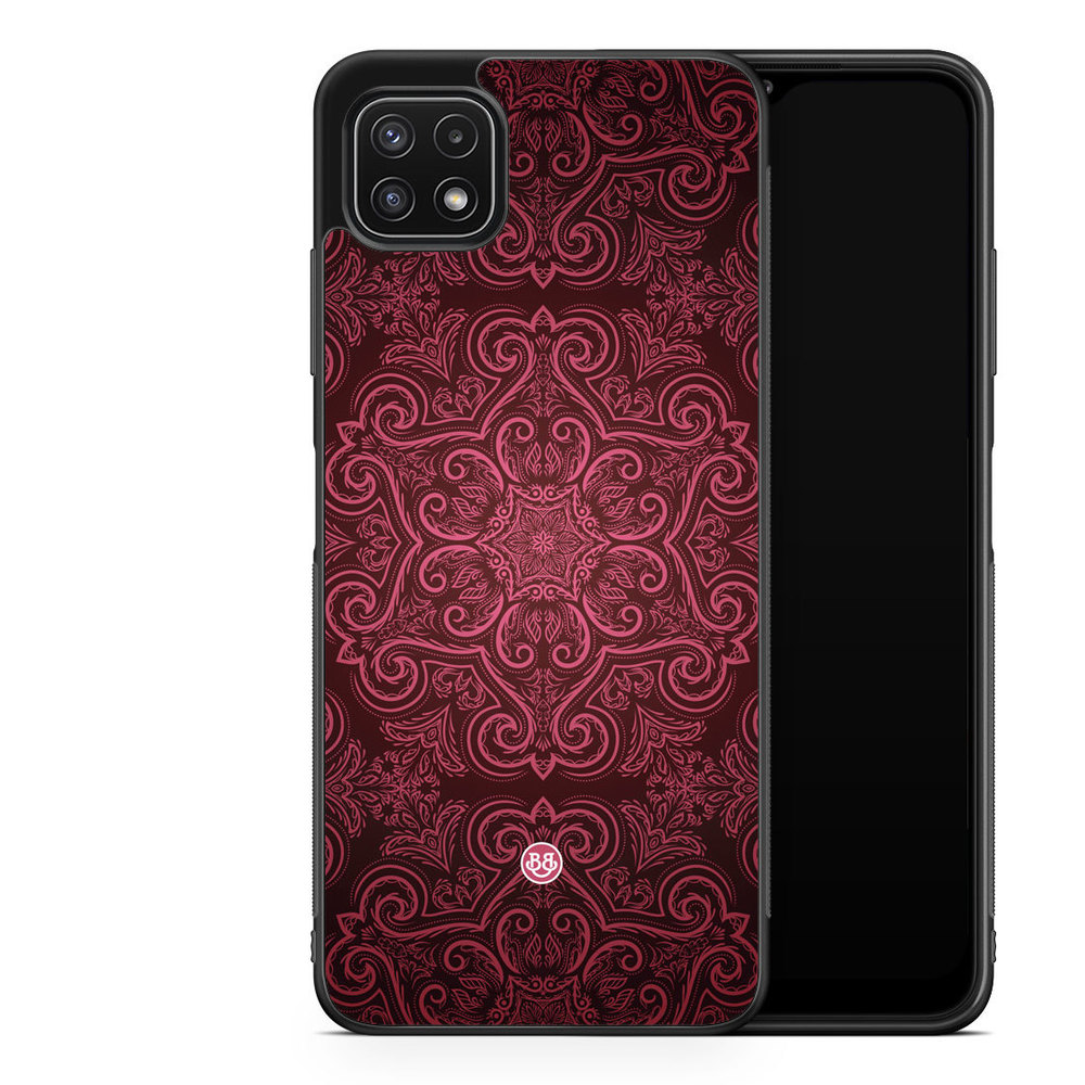 Samsung Galaxy A22 5G Case - Red Retro Pattern