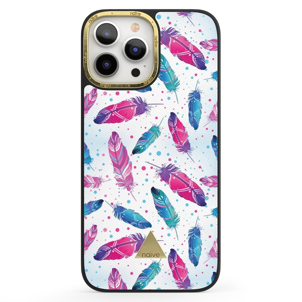 Naive iPhone 13 Pro Max Case - Feathers