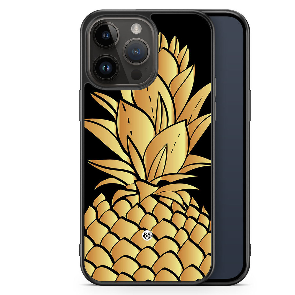 iPhone 14 Pro Max Case - Gold Pineapple