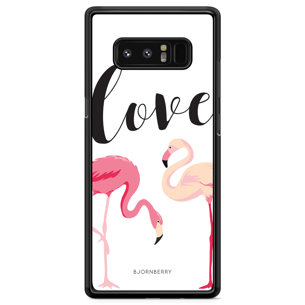 Samsung Galaxy Note 8 Case - Love Flamingo
