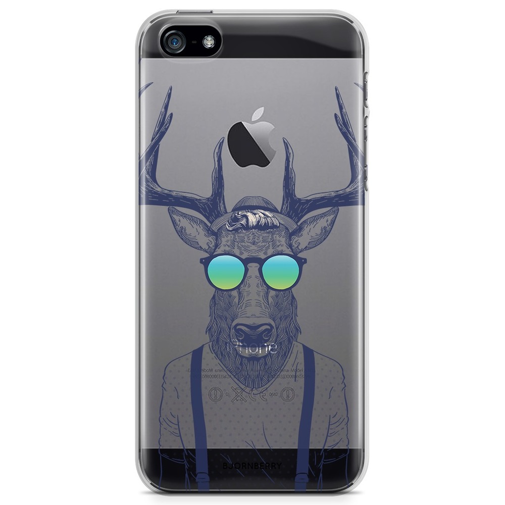 iPhone 5/5S/SE (2016) TPU Case - Hipster Deer