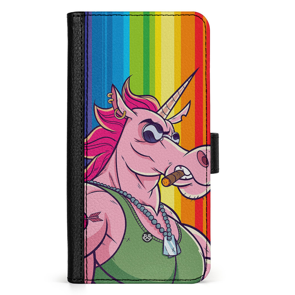 Google Pixel 9 Pro XL Wallet Case - Muscle Unicorn