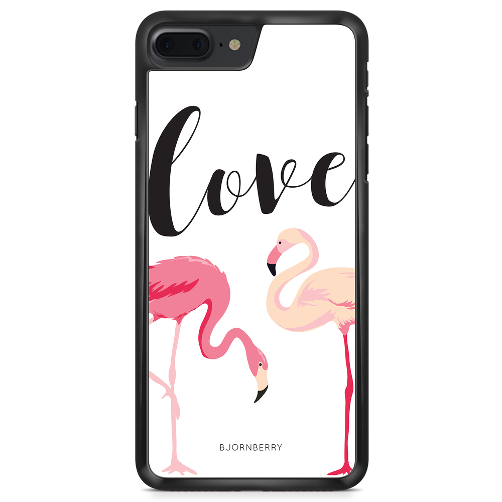 iPhone 8 Plus Case - Love Flamingo
