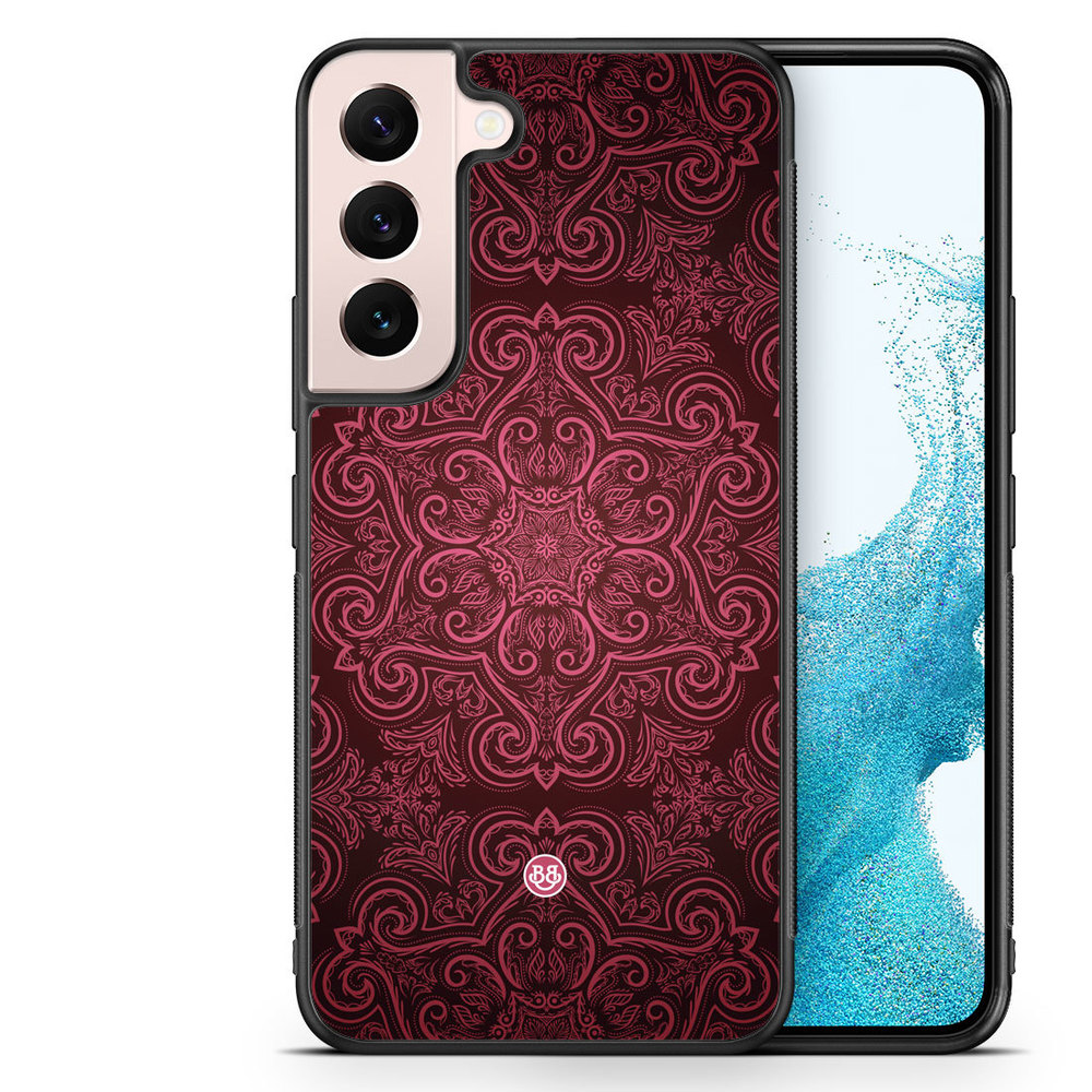 Samsung Galaxy S22 5G Case - Red Retro Pattern