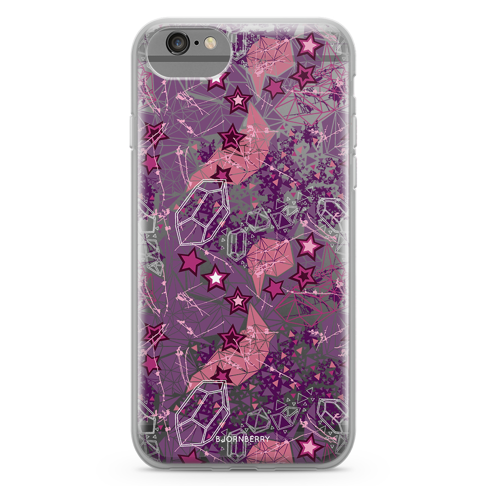 iPhone 6/6s Fashion Skal - Lila Stjärnor