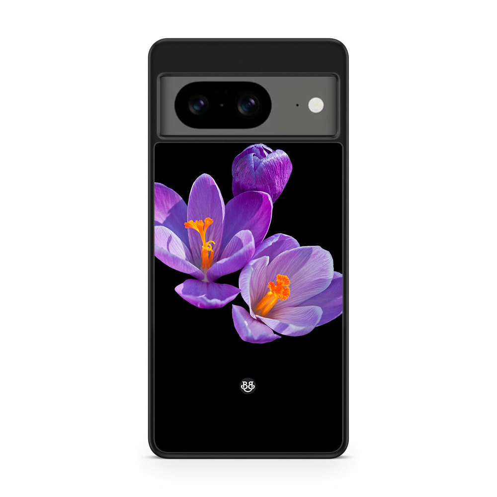 Google Pixel 8 Case - Purple Flowers