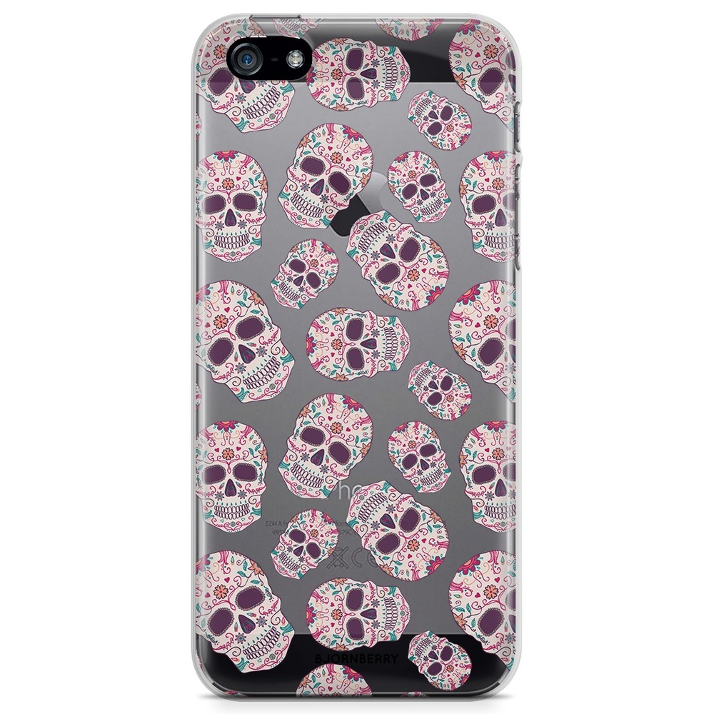 iPhone 5/5S/SE (2016) TPU Case - Calavera Skulls
