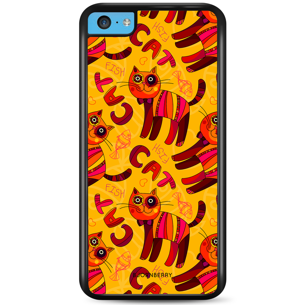 iPhone 5C Case - Cat & Fish