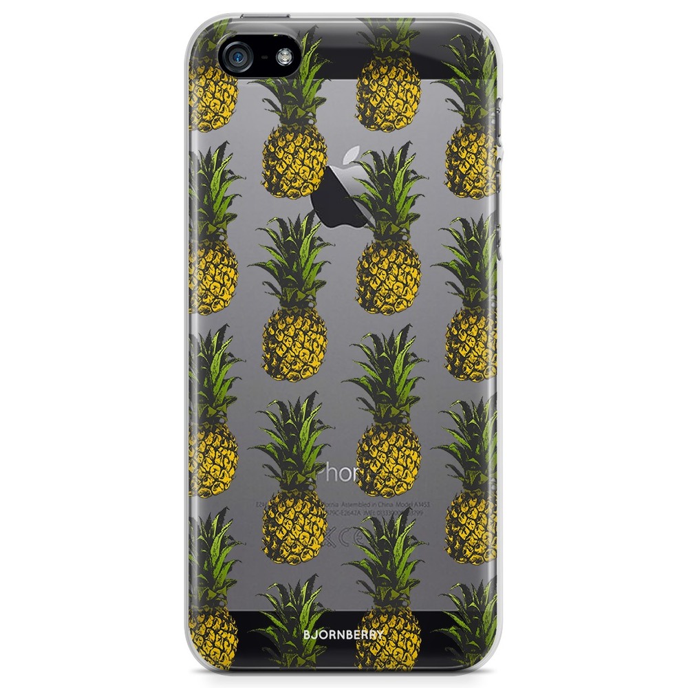 iPhone 5/5S/SE (2016) TPU Case - Pineapple Pattern