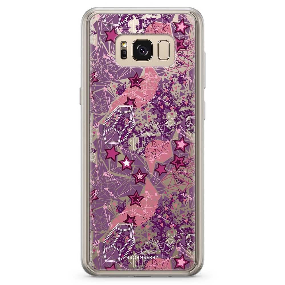 Samsung Galaxy S8 Fashion Case - Purple Stars