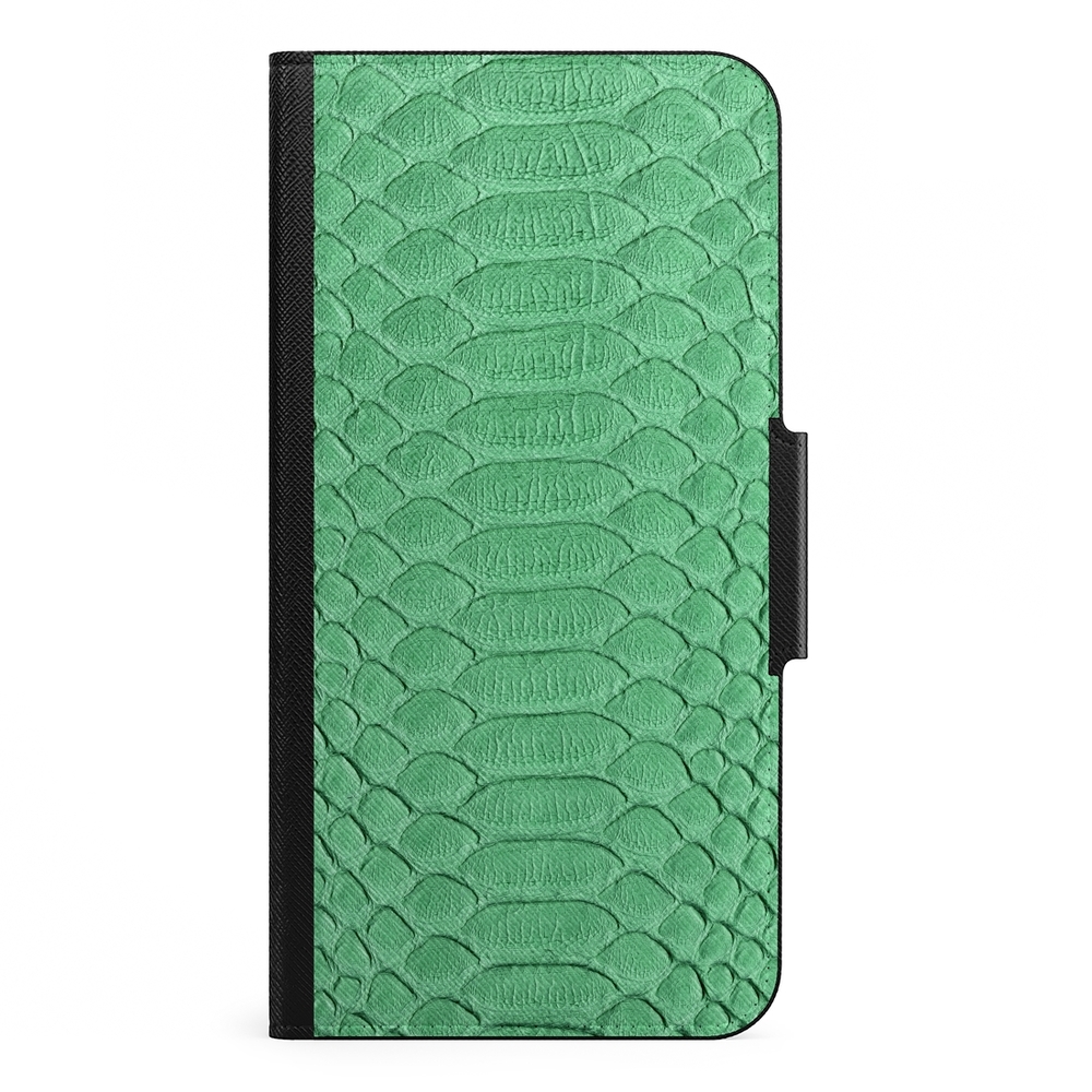 Naive Samsung Galaxy S21 Plus Wallet Case- Mint Snake