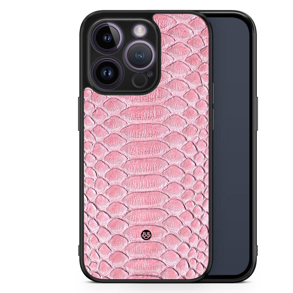 iPhone 14 Pro Case - Salmon Snake