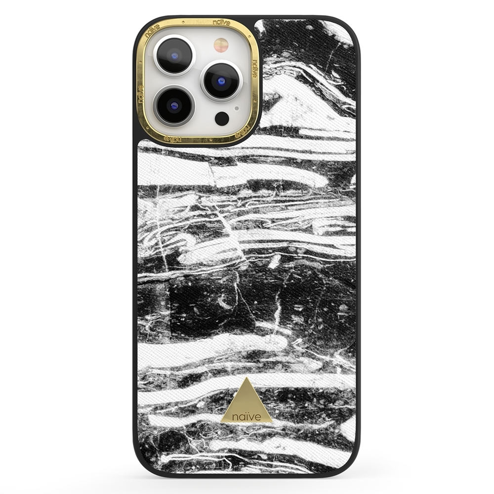 Naive iPhone 13 Pro Max Case - Black Storm