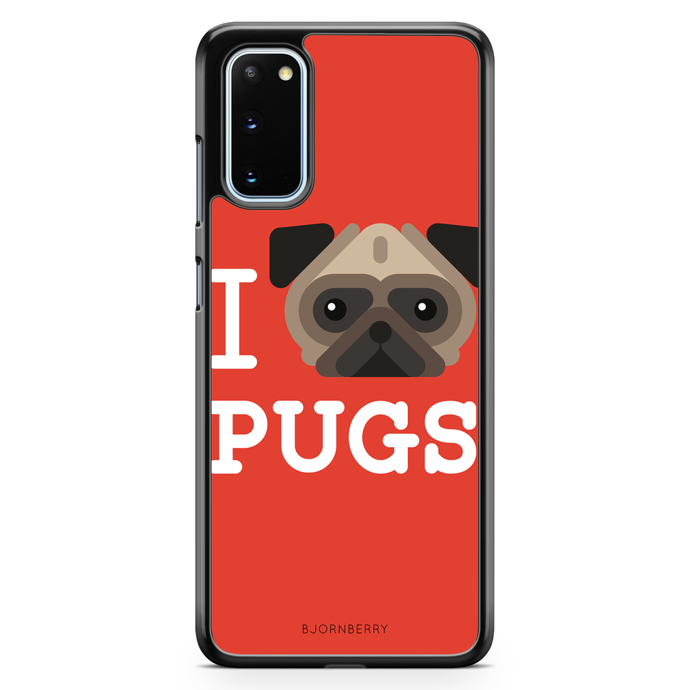Samsung Galaxy S20 Case - I Love Pugs