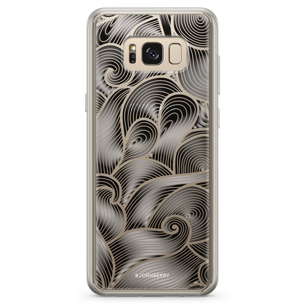 Samsung Galaxy S8 Fashion Case - Black Waves