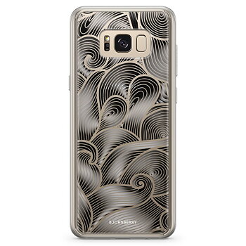 Samsung Galaxy S8 Fashion Skal - Svarta Vågor
