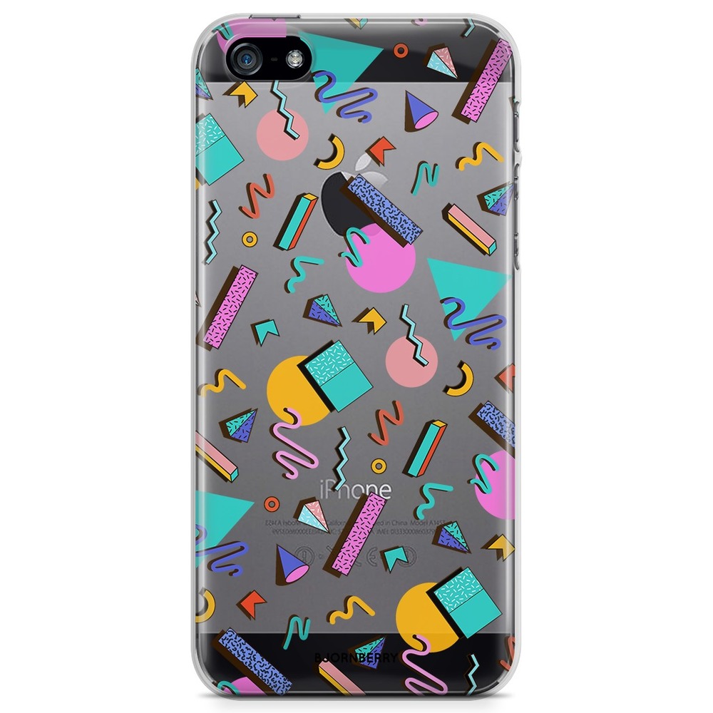 iPhone 5/5S/SE (2016) TPU Case - 80s Pattern