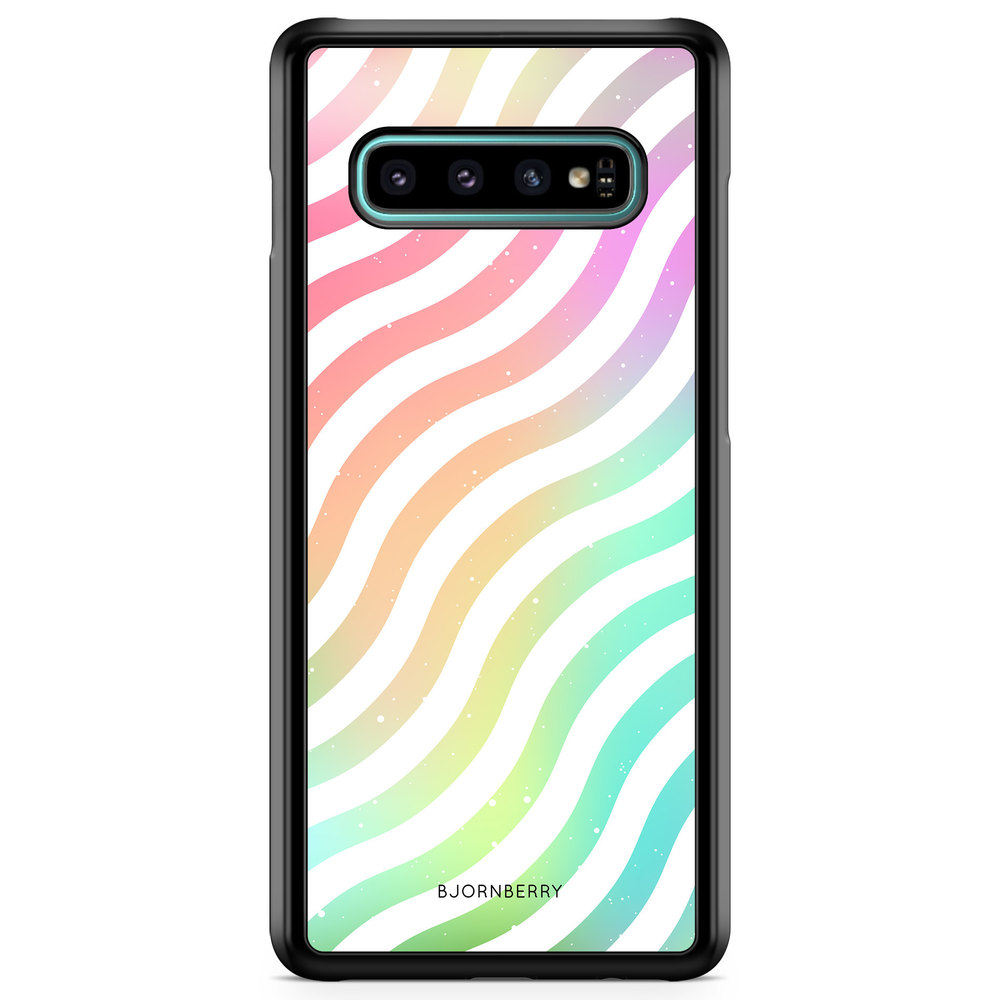 Samsung Galaxy S10 Plus Case - Wavy Rainbow