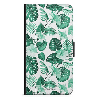 Huawei P40 Pro Wallet Case - Turquoise Flowers
