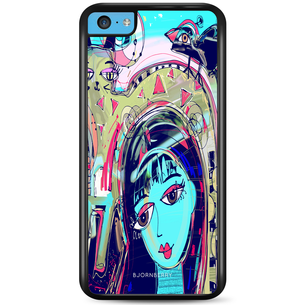 iPhone 5C Case - Abstract Cat