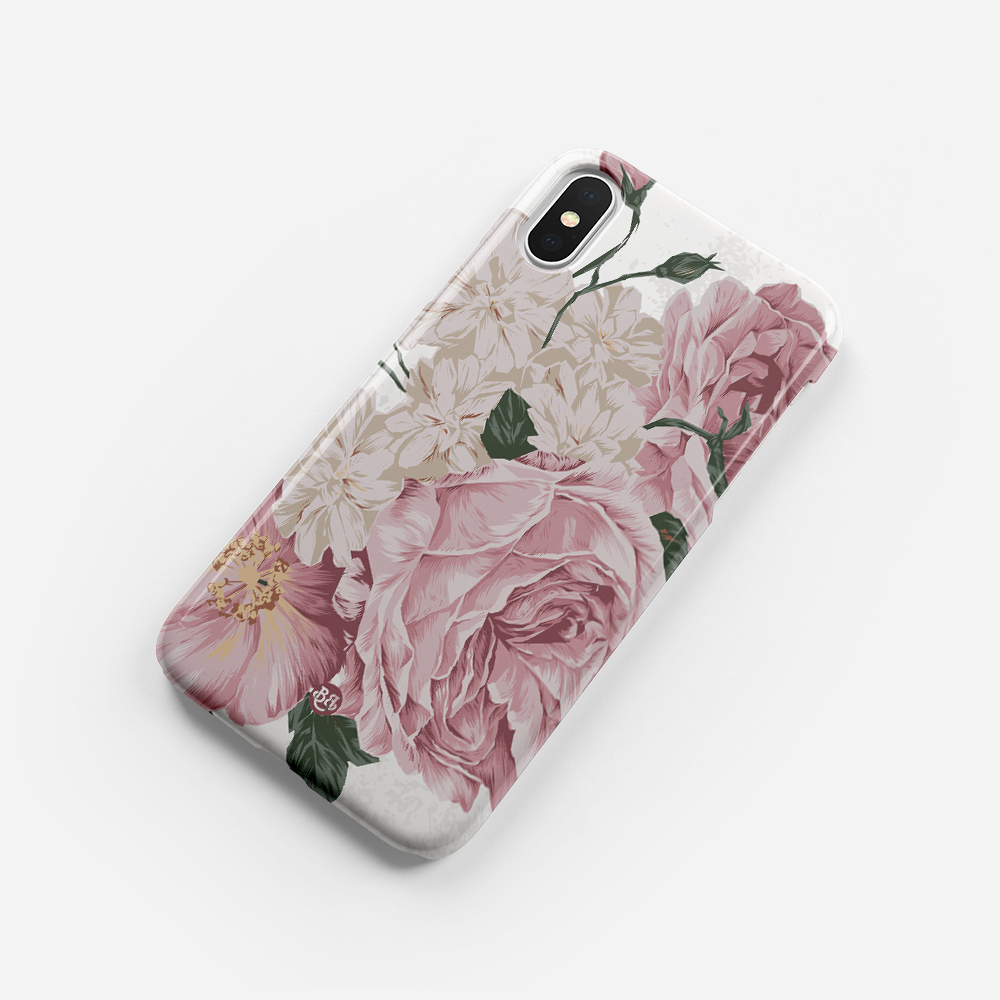 iPhone X / XS Premium Case - Pink Roses - 2