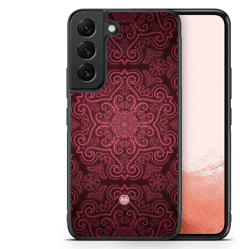 Samsung Galaxy S22 Plus 5G Case - Red Retro Pattern