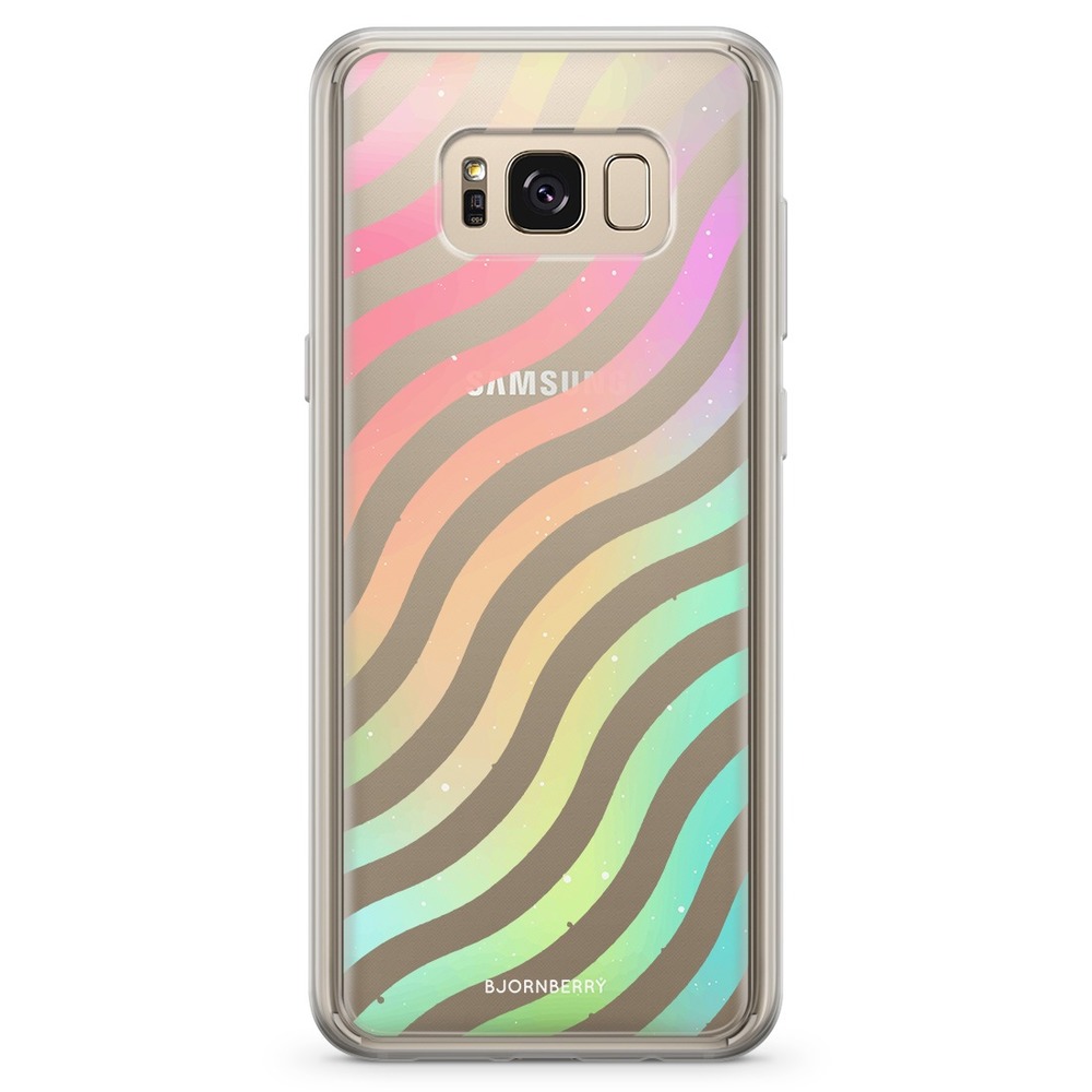 Samsung Galaxy S8 Fashion Case - Wavy Rainbow