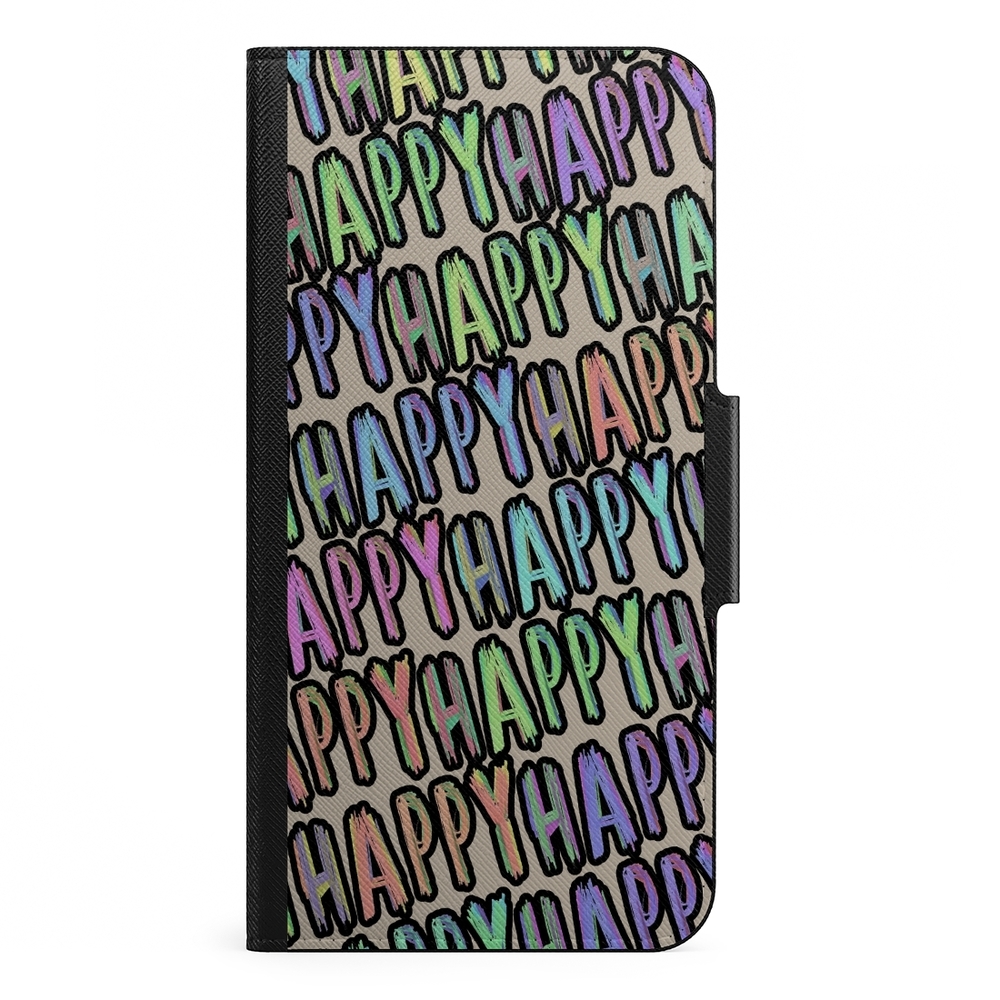 Naive Samsung Galaxy S21 Plus Wallet Case- Happy