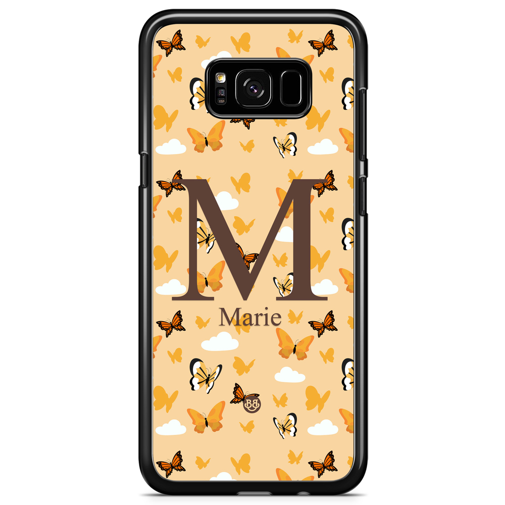 Samsung Galaxy S8 Plus Case Custom - AWAKEN - Orange Butterfly