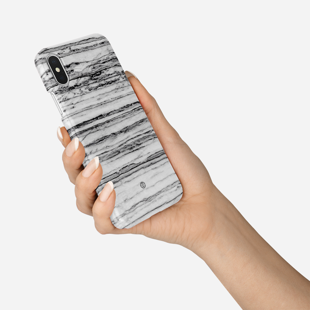 iPhone X / XS Premium Case - Grey Marble - 3