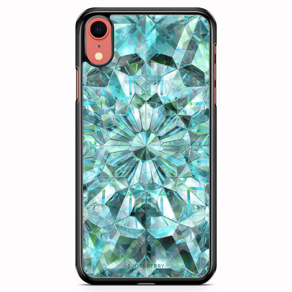 iPhone XR Case - Green Crystals