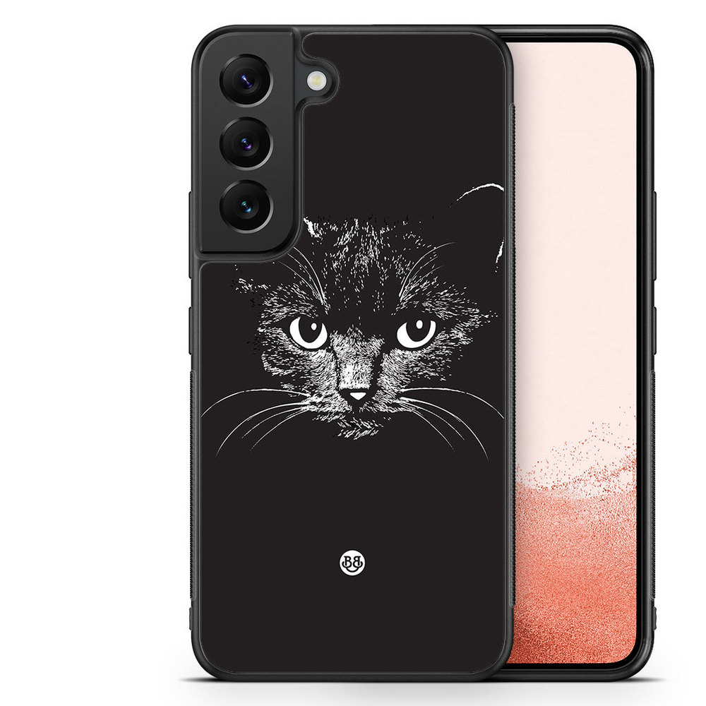 Samsung Galaxy S22 Plus 5G Case - Black/white cat