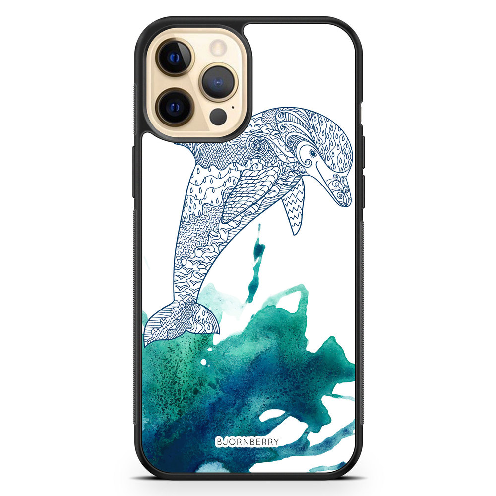 iPhone 12 Pro Max Case - Mandala Dolphine