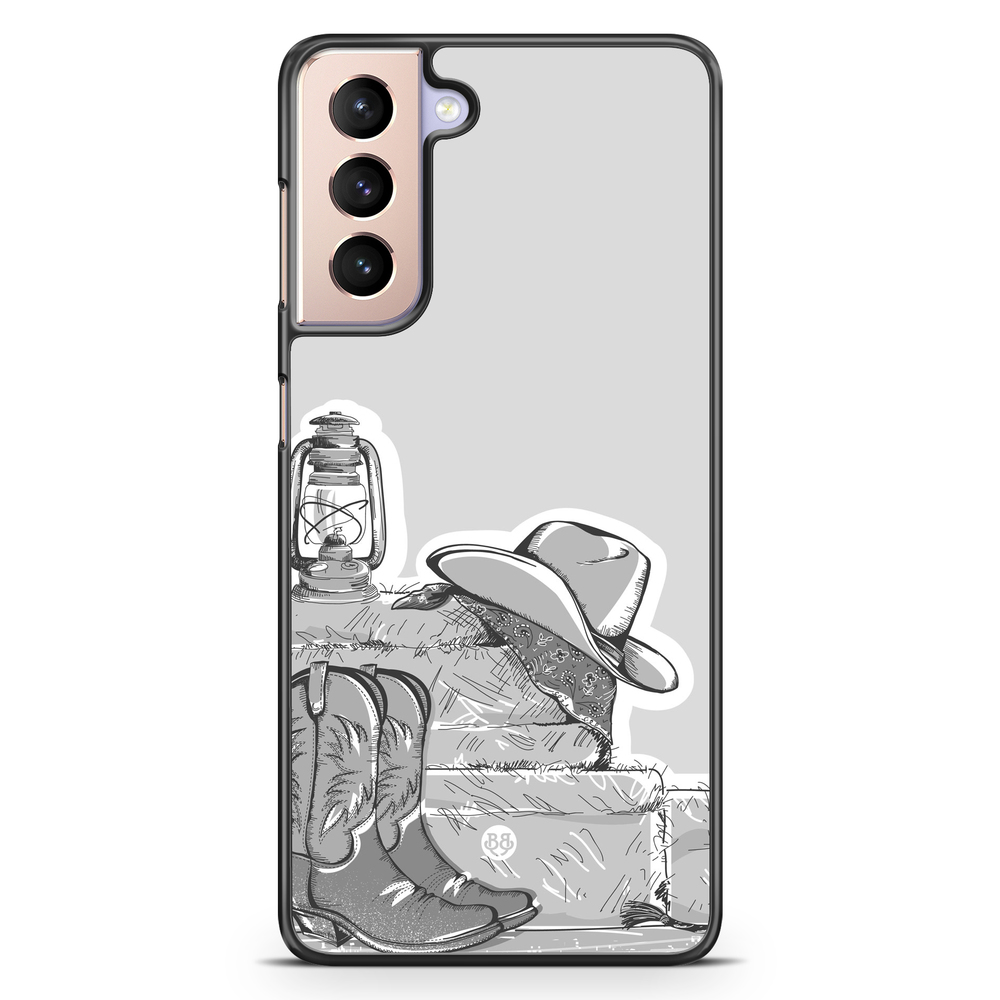 Samsung Galaxy S21 Case - Western Black/White