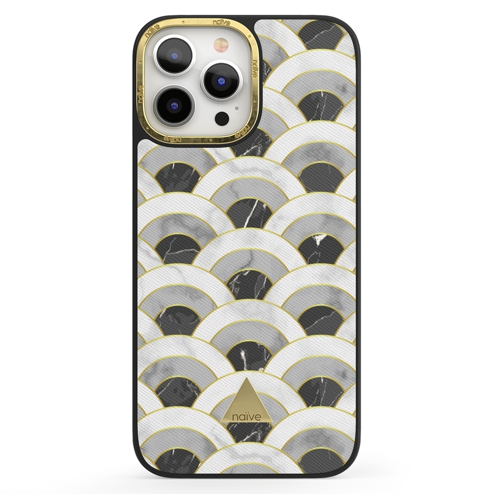 Naive iPhone 13 Pro Max Case - Marble Wave