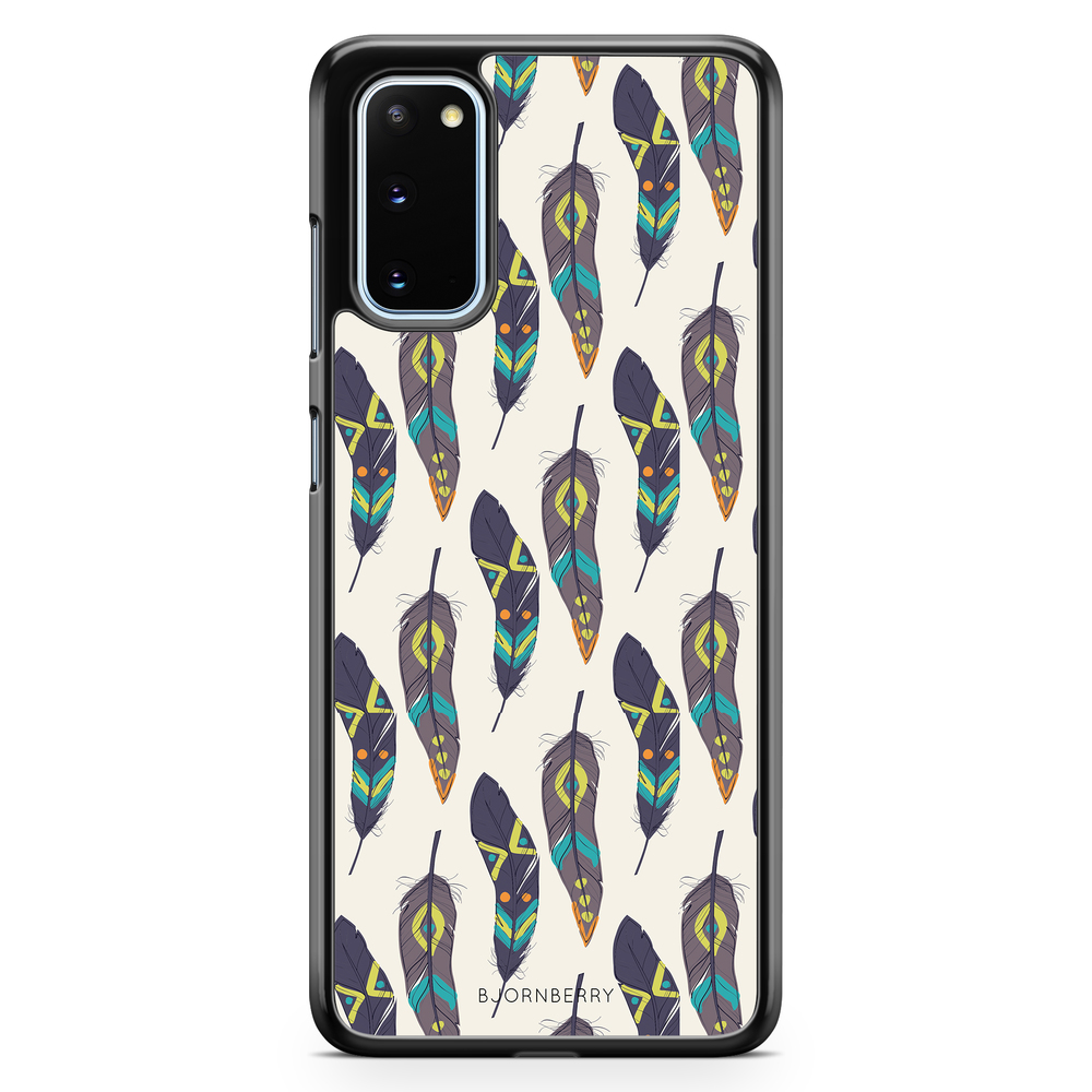 Samsung Galaxy S20 Case - Ethnic Feathers