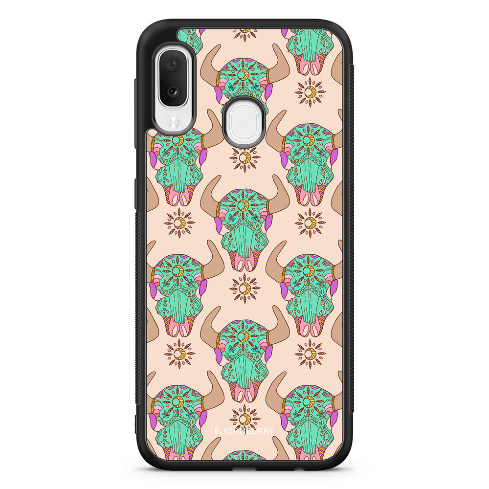 Samsung Galaxy A20e Case - Beautiful Skulls