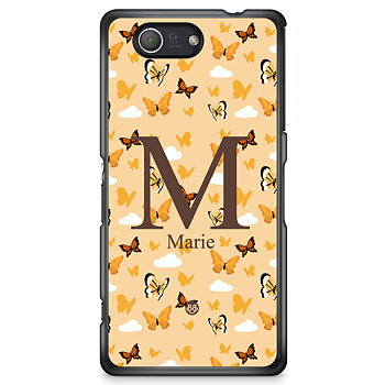 Sony Xperia Z3 Compact Skal Custom - AWAKEN - Orange Butterfly