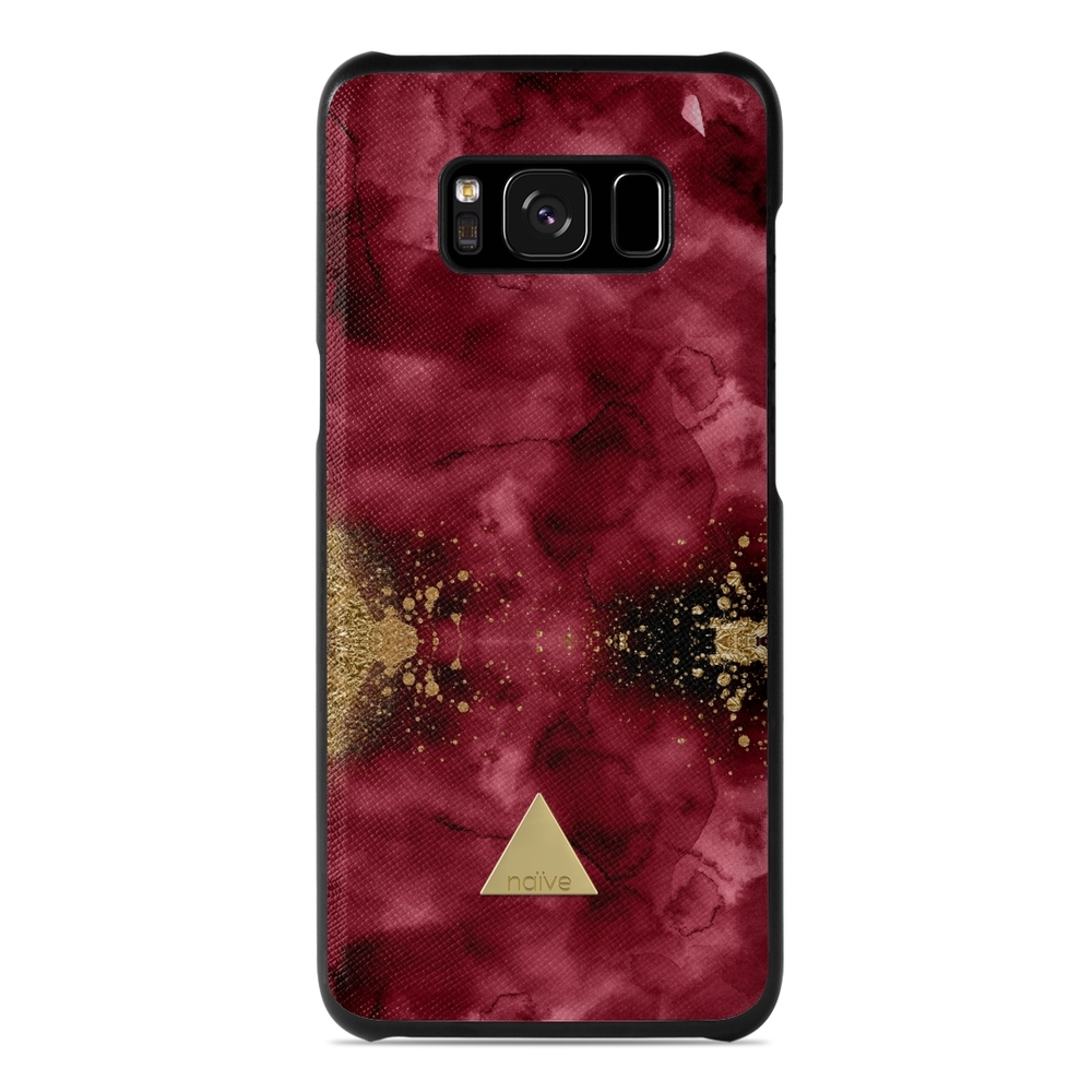 Naive Samsung Galaxy S8 Case - Burgendy Shimmer