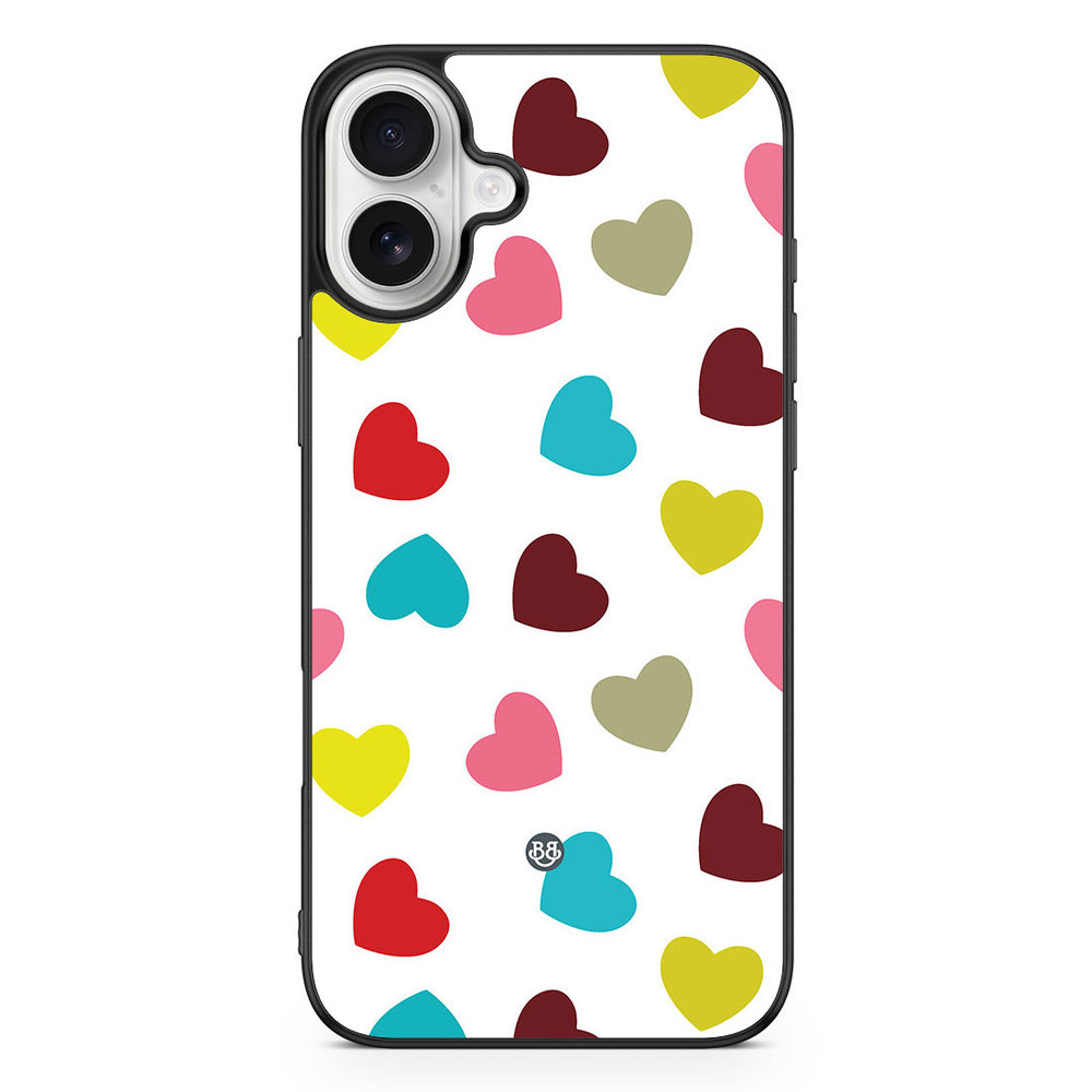 iPhone 16 Plus Case - Hearts
