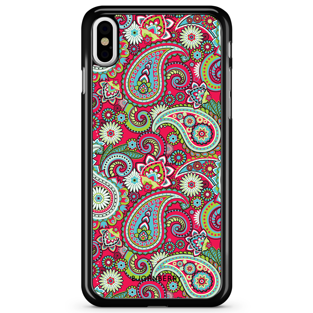 iPhone X / XS Case - Red Paisley